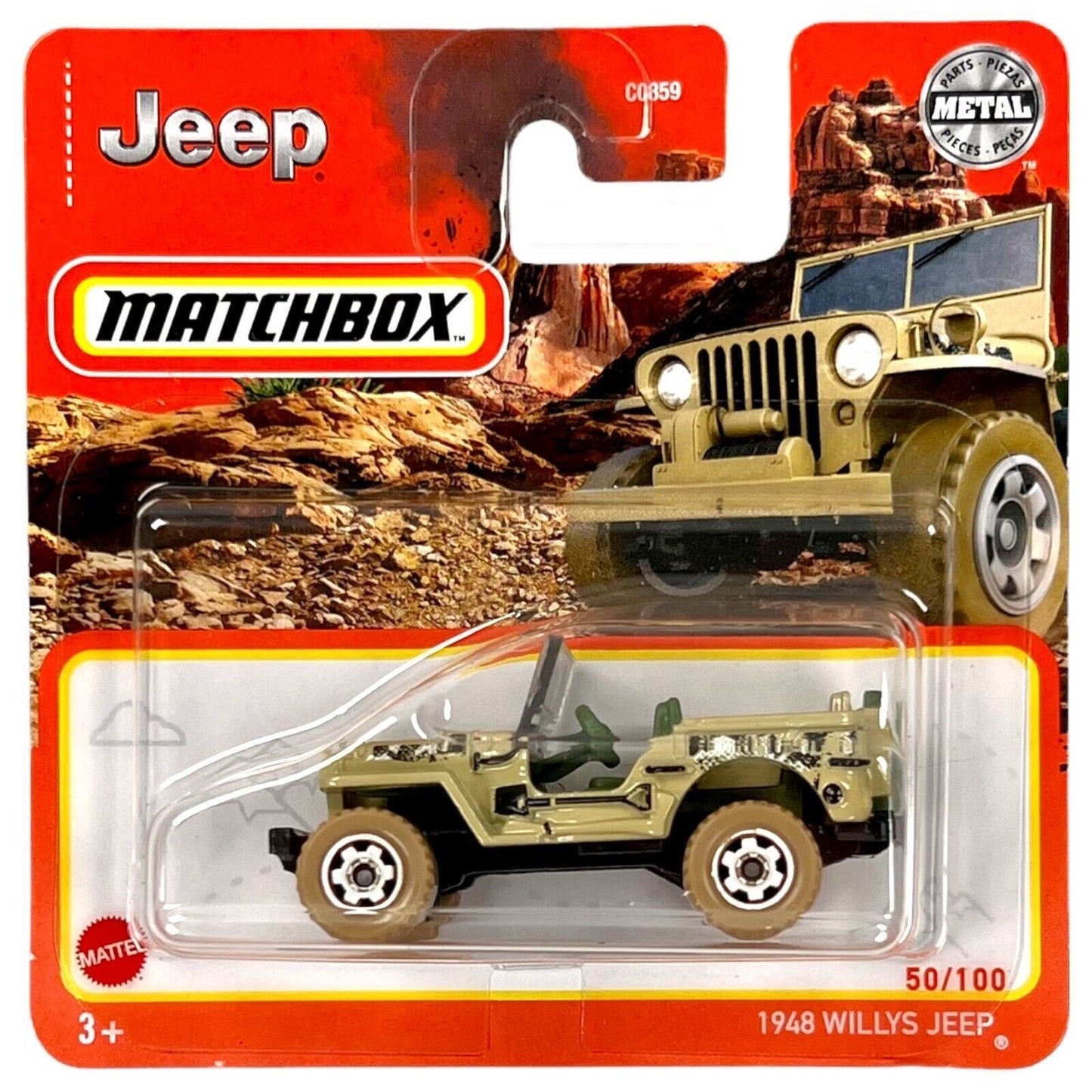 Willys Jeep 1948 #50 Army - Matchbox - Scala 1/64 Circa