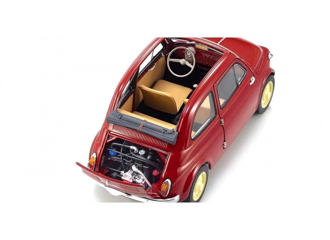 Fiat Nuova 500 1957 Coral Red - Kyosho - Scala 1/18