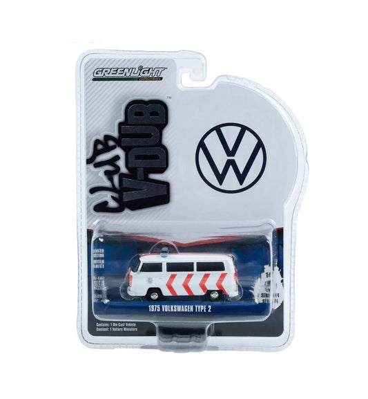 1975 Volkswagen Type 2 Police - Club V-Dub - Greenlight - Scala 1/64