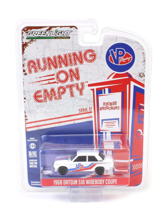 1968 Datsun 510 Widebody Coupe VP Racing Fuel Series Running On Empty - Greenlight - Scala 1/64