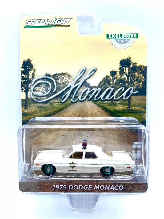 1975 Dodge Monaco (Ruedas Verdes) Police Hazzard County - Greenlight - Escala 1/64