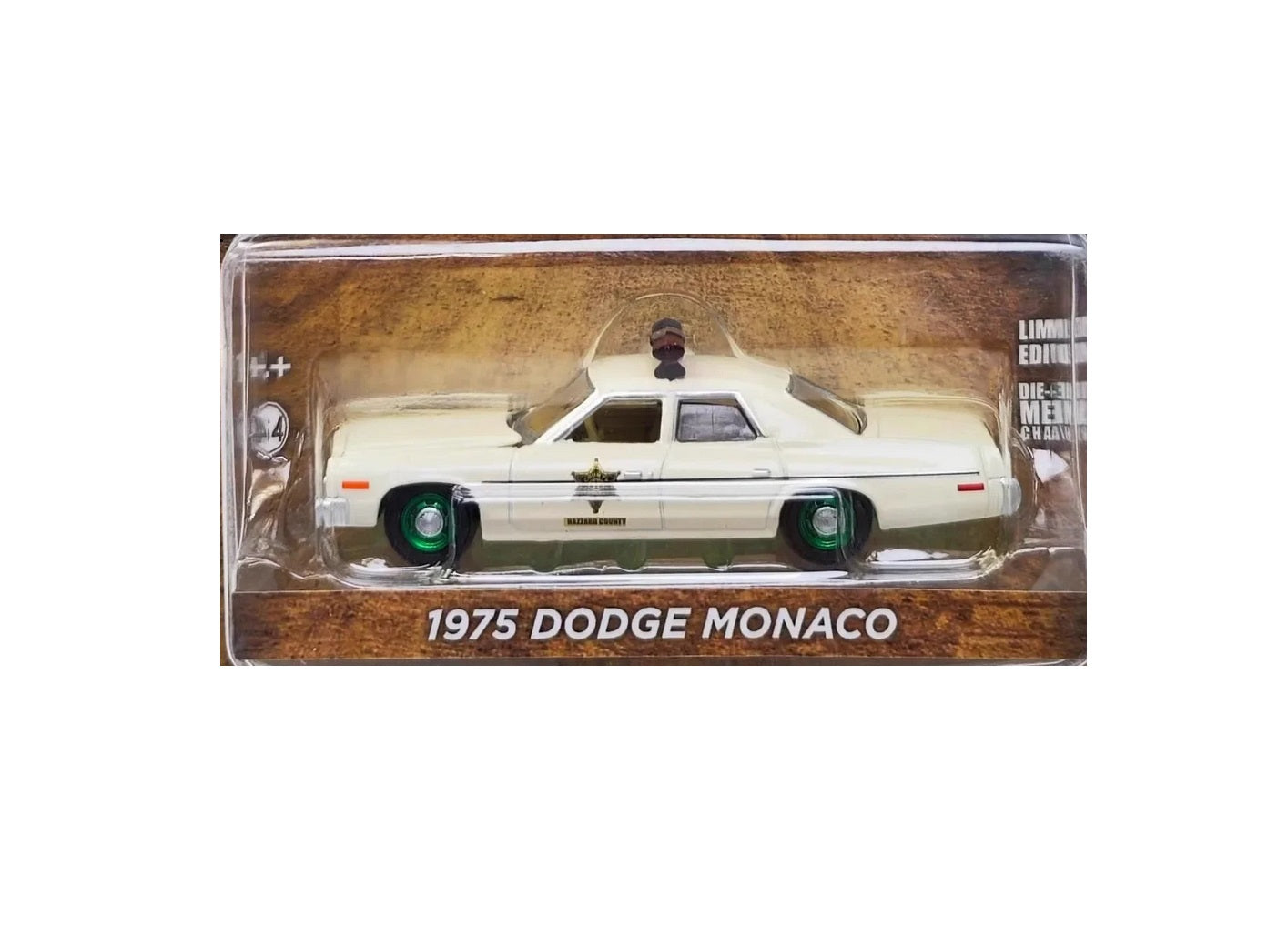 1975 Dodge Monaco (Ruedas Verdes) Police Hazzard County - Greenlight - Escala 1/64