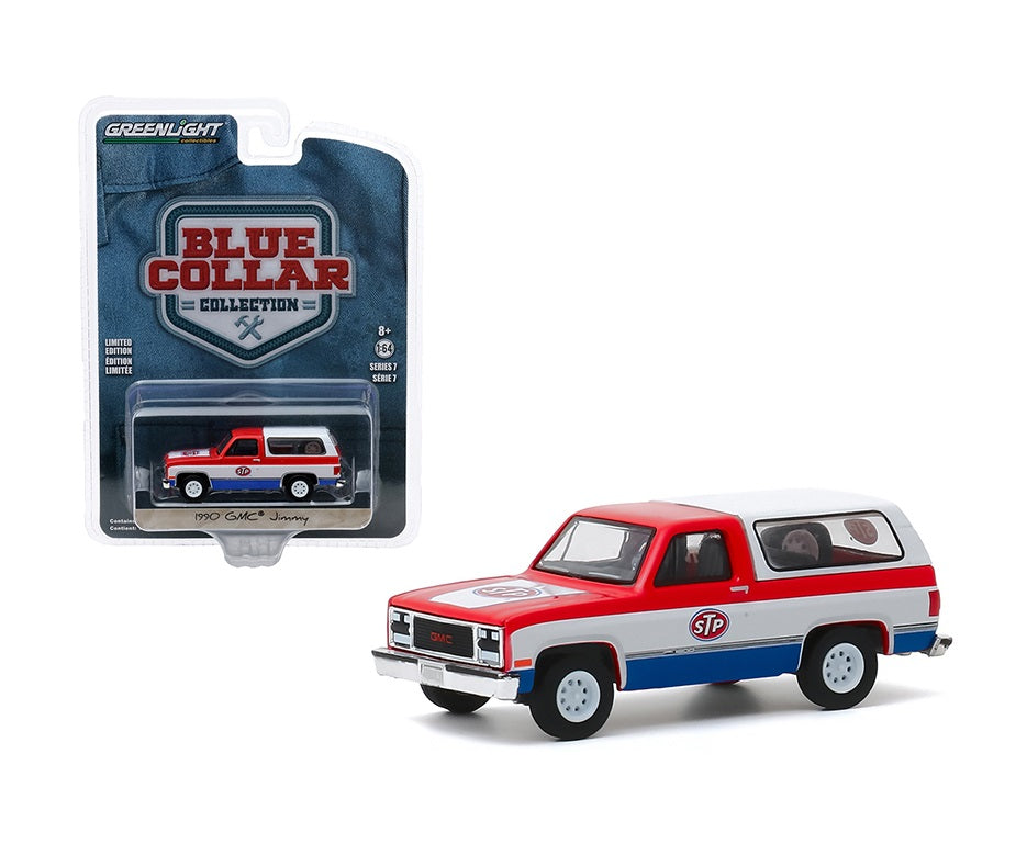 1990 GMC Jimmy - STP - Blue Collar - Greenlight - Scala 1/64