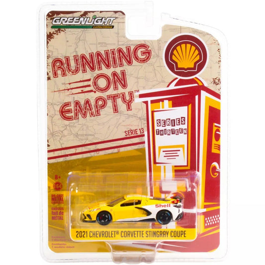 2021 Chevrolet Corvette C8 Stingray Coupe "Shell Oil" Series Running On Empty - Greenlight - Scala 1/64