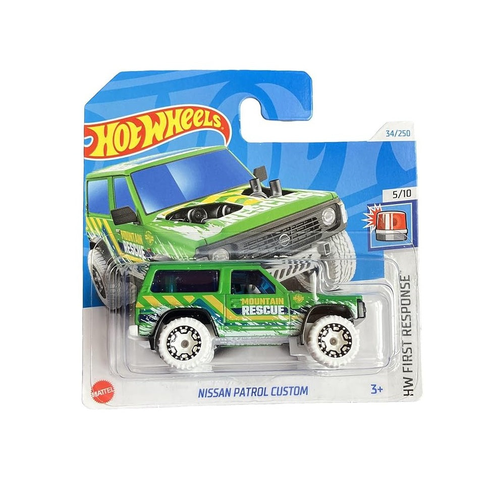 Nissan Patrol Custom Green - Hot Wheels - HW First Response 5/10 - Scala 1/64 Circa