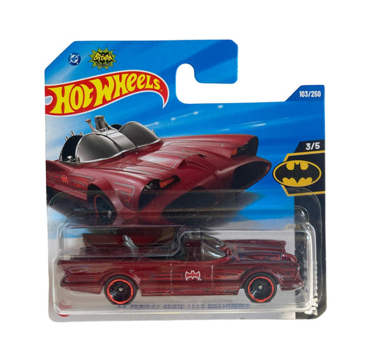 TV Series Batmobile Red - Hot Wheels - HW Batman 3/5 - Scala 1/64 Circa