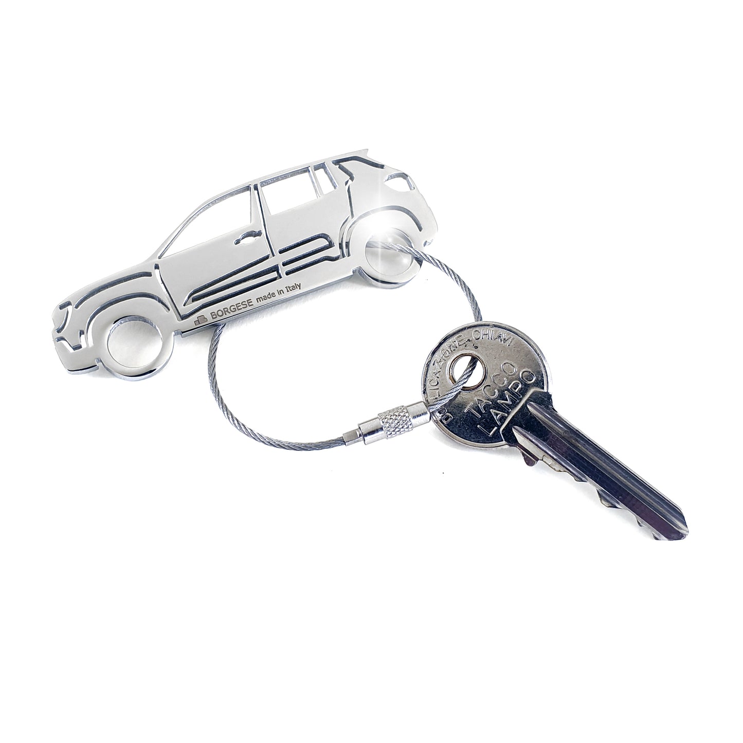 Portachiavi Jeep Avenger Acciaio Inox Lucido Cod. S80B202