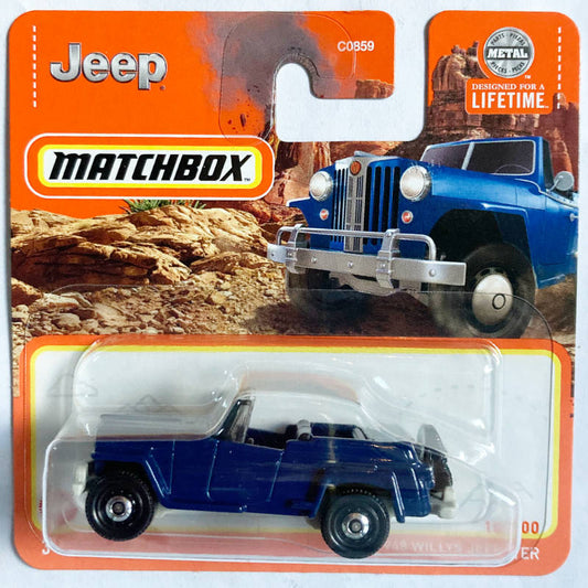 Willys Jeepster 1948 Blue #10 - Matchbox - Scala 1/64 Circa