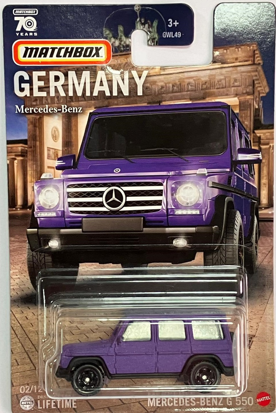 Mercedes-Benz G 550 Violet Germany - Matchbox - Scala 1/64 Circa