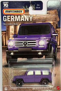 Mercedes-Benz G 550 Violeta Alemania - Caja de cerillas - Escala 1/64 Aprox