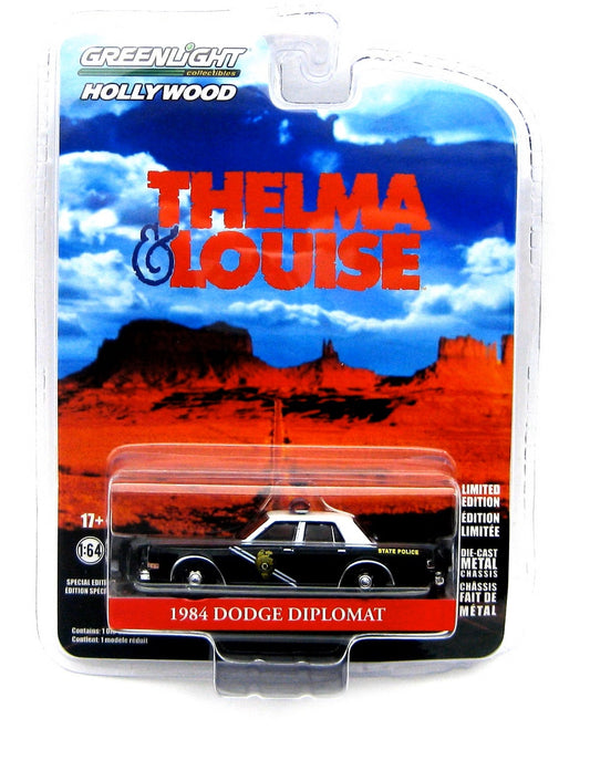 1984 Dodge Diplomat Policía Estatal Thelma &amp; Louise - Greenlight - Escala 1/64