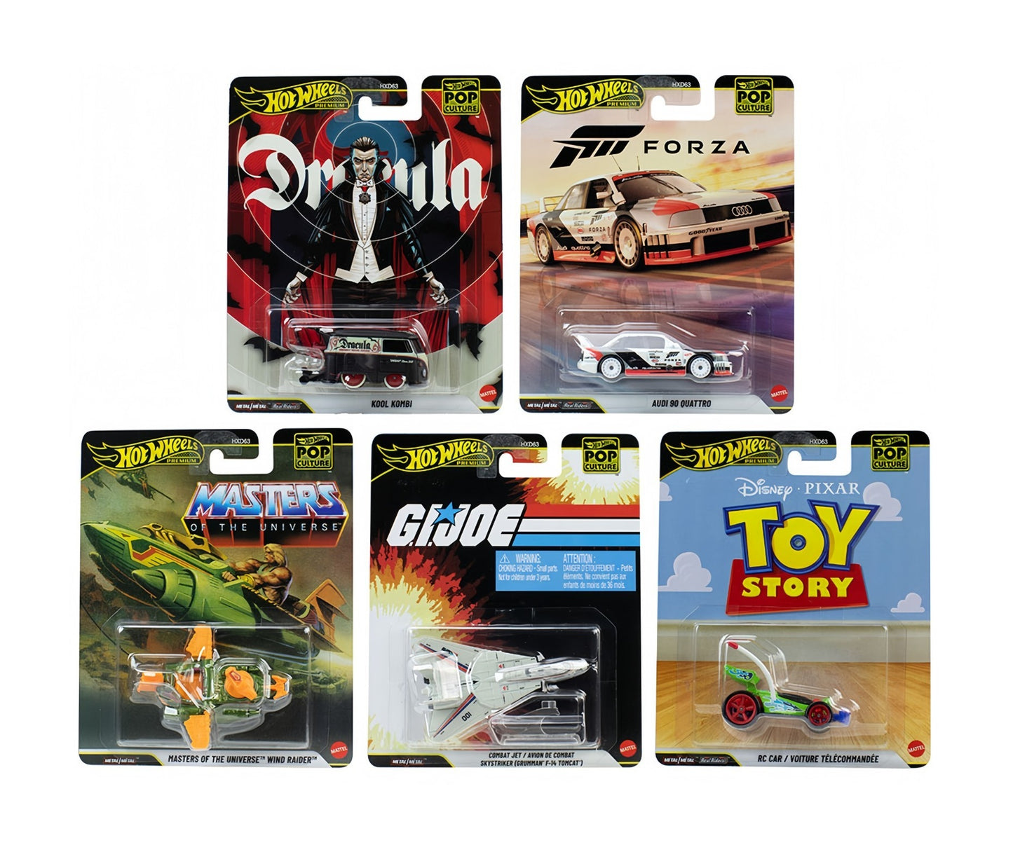 Case R 2026 Pop Culture Set of 5 Cars - Hot Wheels Premium - Scala 1/64