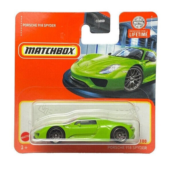 Porsche 918 Green #45 - Matchbox - Scala 1/64 Circa