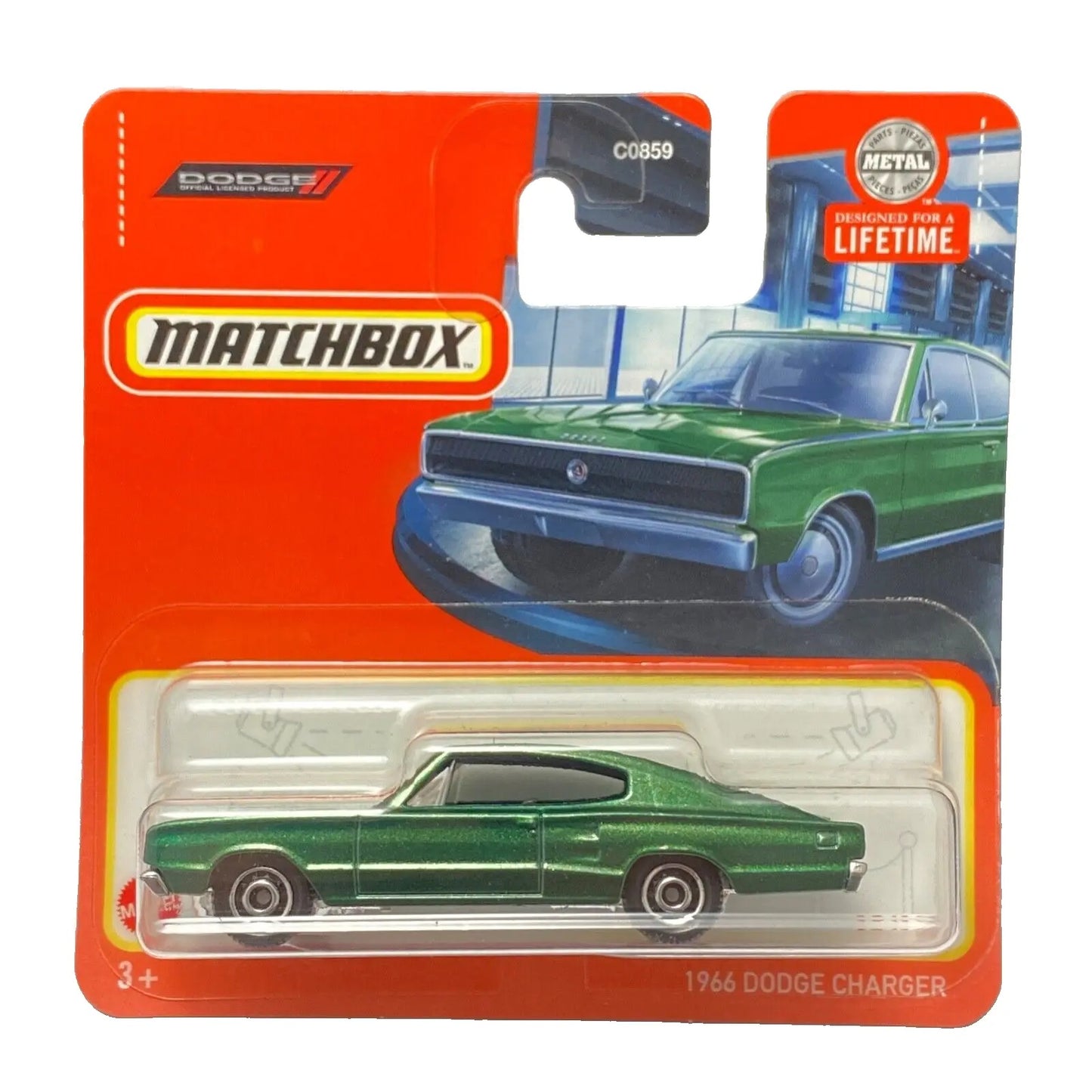 Dodge Charger 1966 Green #13 - Matchbox - Scala 1/64 Circa