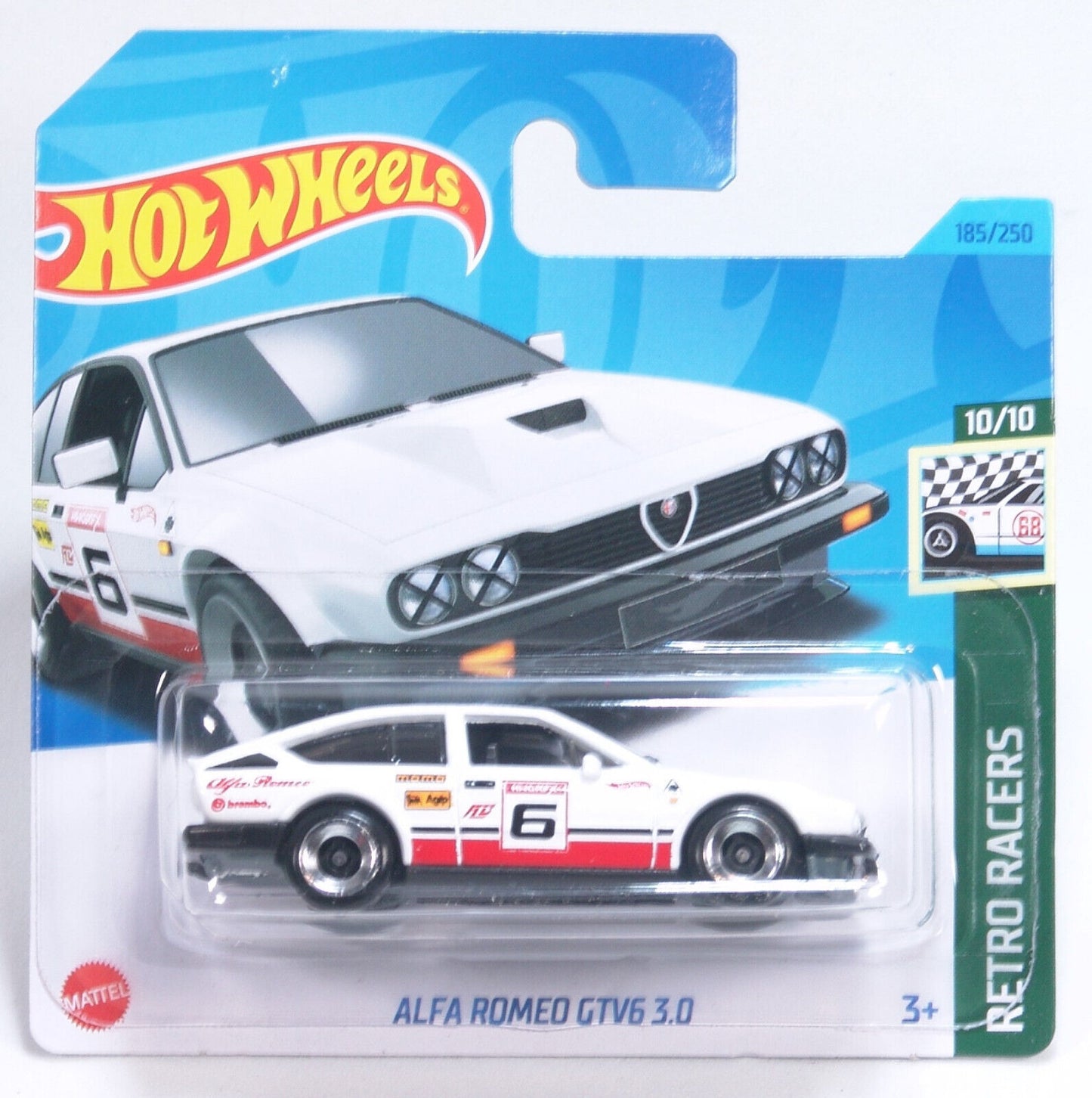 Alfa Romeo GTV 3.0 Blanco - Hot Wheels - Escala 1/64 Aprox