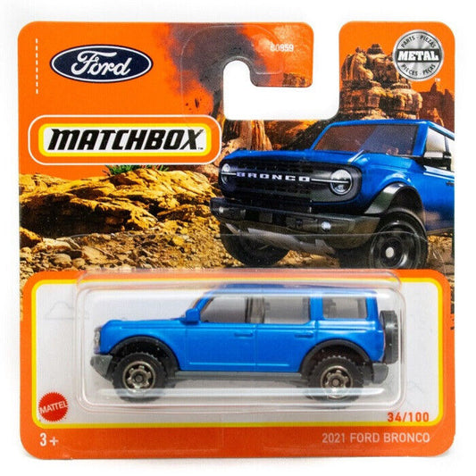 Ford Bronco Light Blue #34 - Matchbox - Scala 1/64 Circa