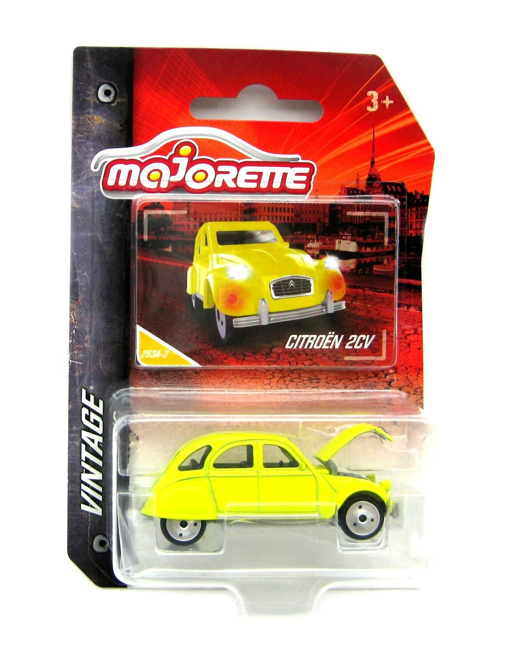 Citroen 2CV Serie Vintage Yellow - Majorette - Scala 1/64 Circa