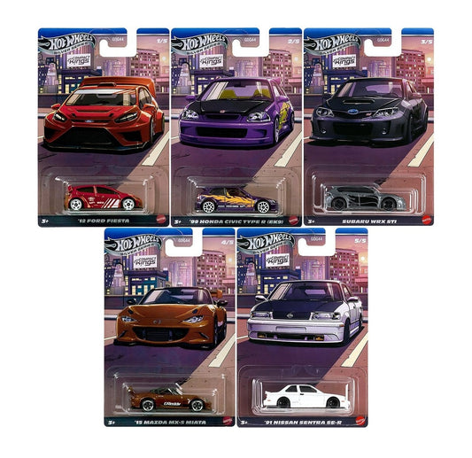Set 5 Modelli - Silver Series Compact Kings Full Set - Hot Wheels - Scala 1/64