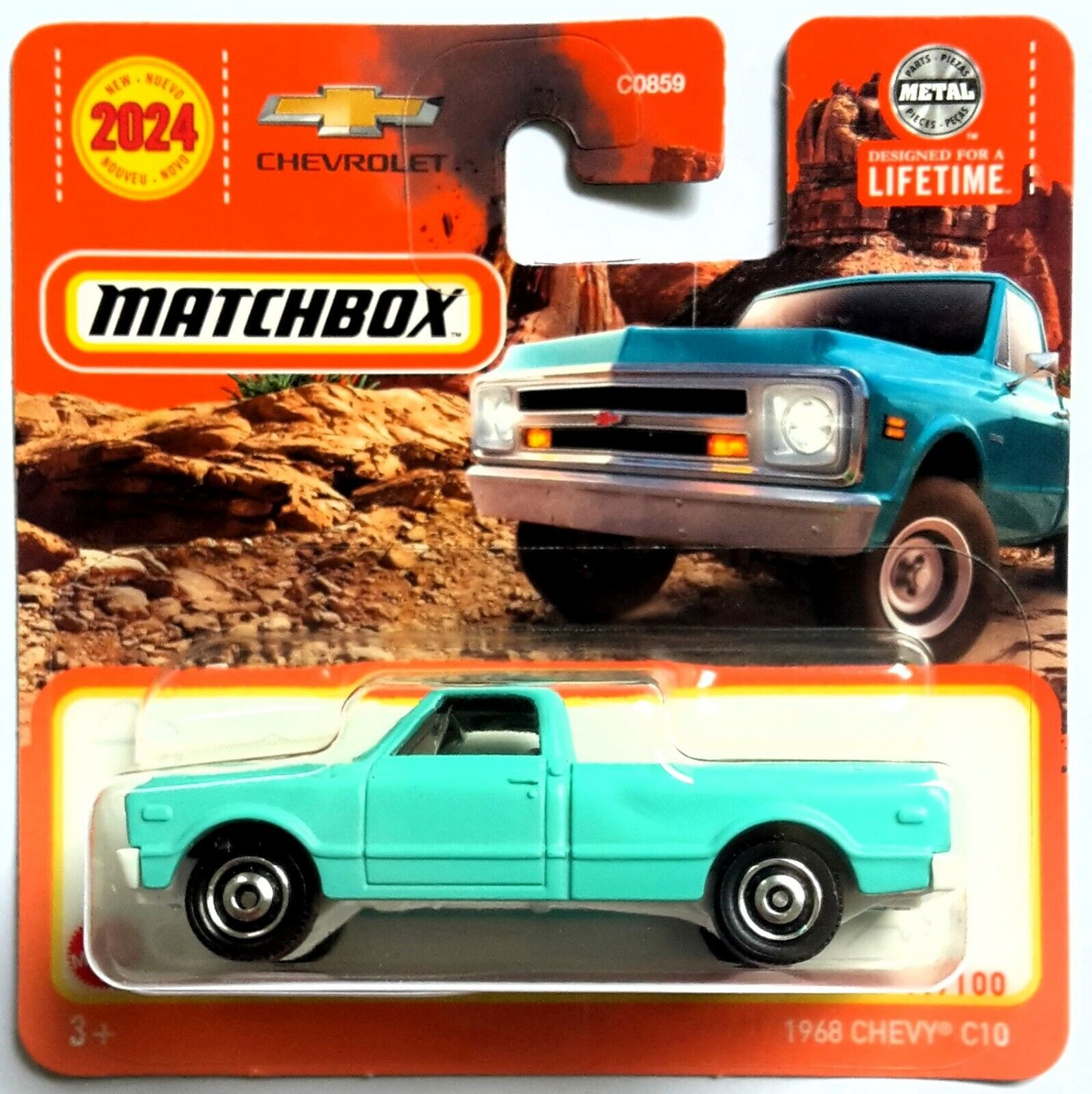 Chevrolet Chevy C10 1968 #19 - Matchbox - Scala 1/64 Circa