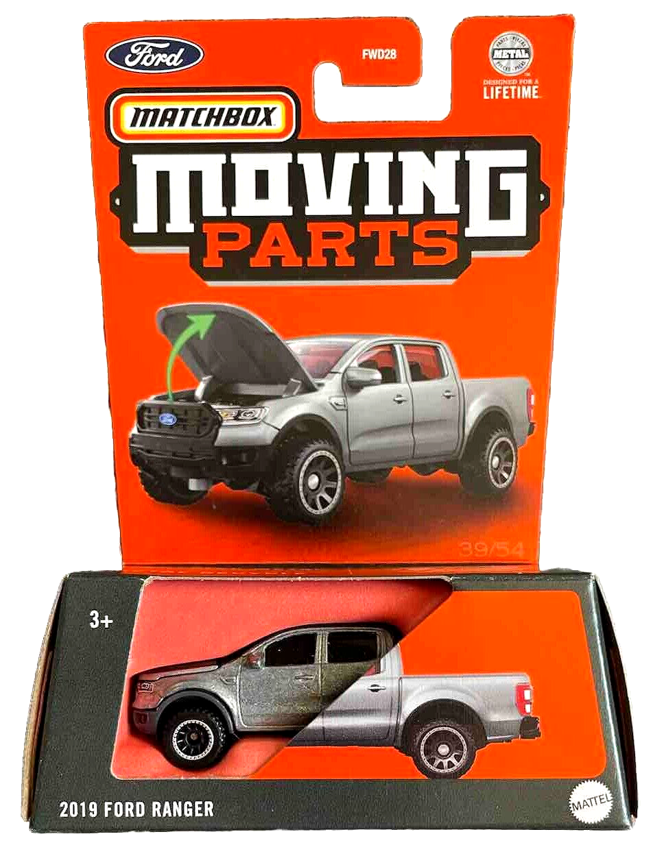 Ford Ranger 2019 Silver - Matchbox Moving Parts - Scala 1/64 Circa