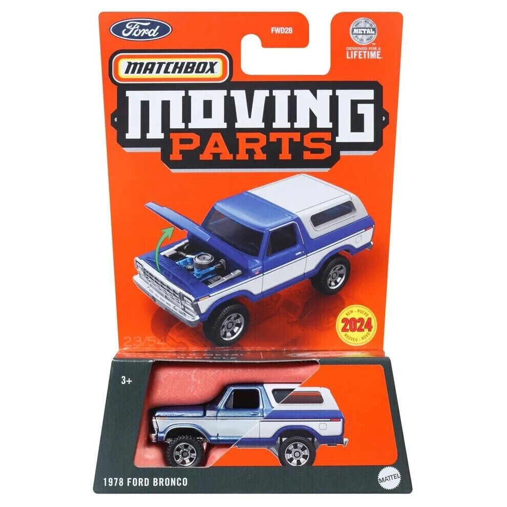 Ford Bronco 1978 - Matchbox Moving Parts - Scala 1/64 Circa