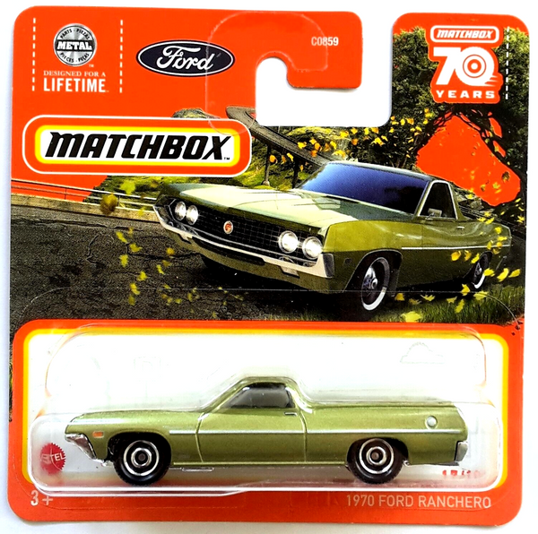 Ford Ranchero Green #17 - Matchbox - Scala 1/64 Circa – Borgeseidea