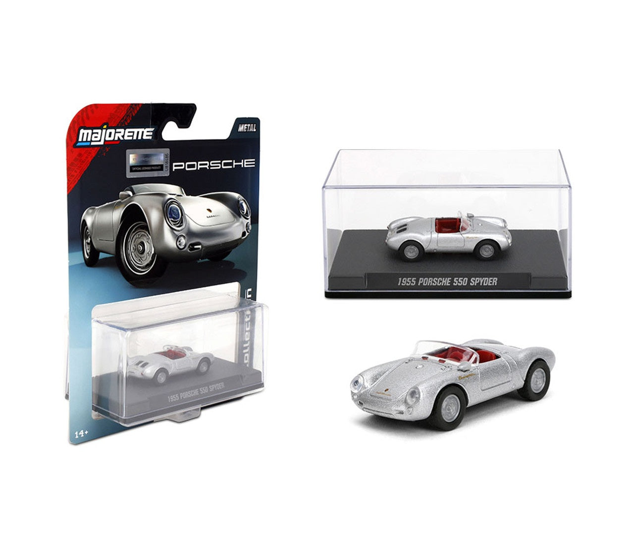 1955 Porsche 550 Spyder Series Collection - Majorette - Scala 1/64