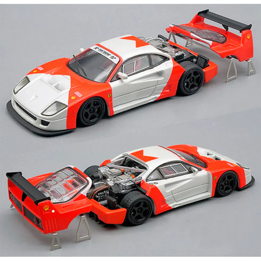 Ferrari F40 LM 1996 Red and White - Tecnomodel - Scala 1/64 TM6401C