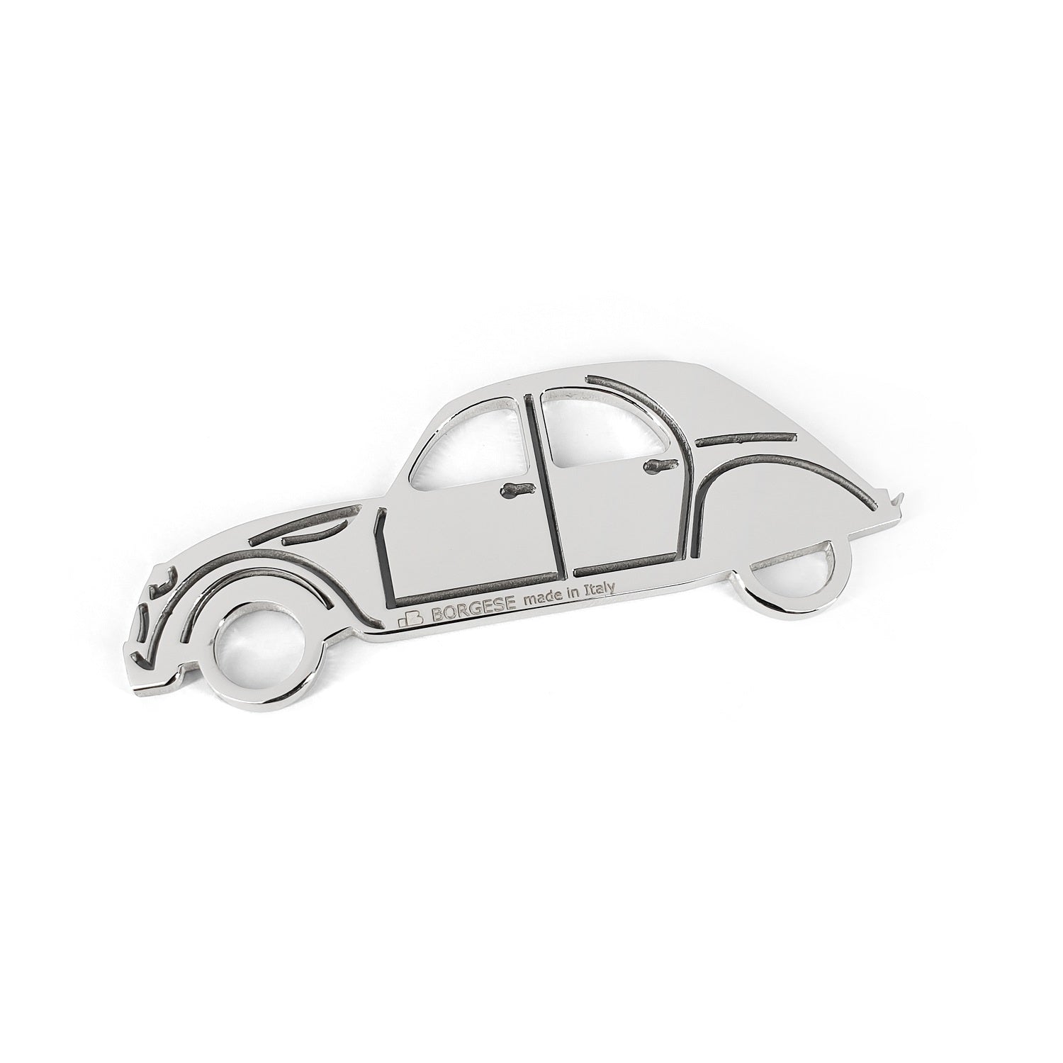 Portachiavi Citroen 2CV Cod. S80B060 Acciaio Inox Lucido 04