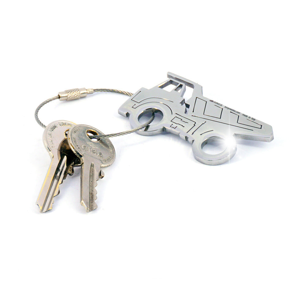 Portachiavi Dumper Truck keychain Borgese Acciaio Inox Lucido 04