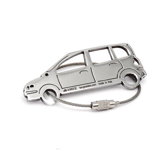 Portachiavi Fiat Multipla Cod. S80B068 Acciaio Inox Lucido 01