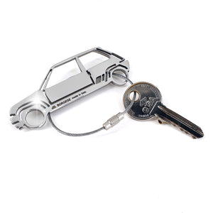 Renault 5 GT Turbo Polished Stainless Steel Keychain Cod. S80B133