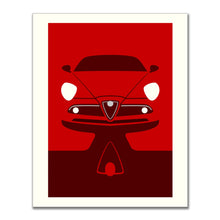 Charger l&#39;image dans la galerie, Alfa Romeo 8C stampa misura 50x70 disegnata da Leonardo Borgese
