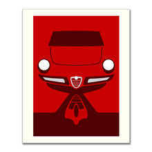 Carica l&#39;immagine nel visualizzatore di Gallery, Alfa Romeo Spider Duetto stampa misura 70x40 disegnata da Leonardo Borgese
