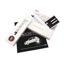 Load image into Gallery viewer, Fiat 500X portachiavi acciaio foto packaging

