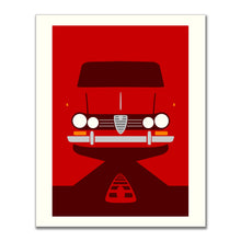 Load image into Gallery viewer, Alfa Romeo Giulia stampa misura 50x70 disegnata da Leonardo Borgese
