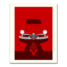 Carica l&#39;immagine nel visualizzatore di Gallery, Alfa Romeo Giulietta Spider stampa misura 50x70 disegnata da Leonardo Borgese
