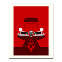Carica l&#39;immagine nel visualizzatore di Gallery, Alfa Romeo Giulietta Spider stampa misura 50x40 disegnata da Leonardo Borgese
